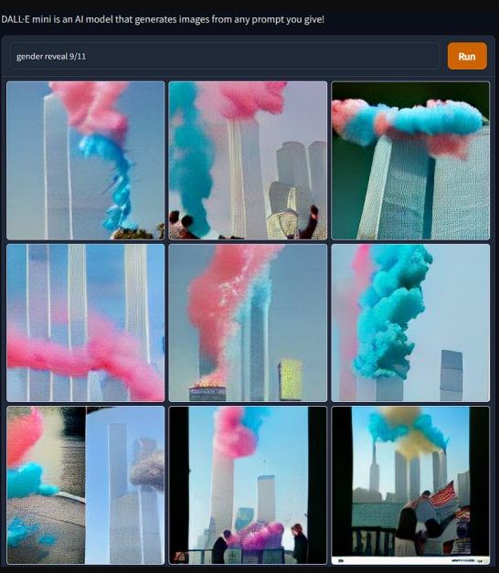 Okay, here's an analysis of the images generated by the prompt "gender reveal 9/11," broken down into sections as requested. It's a disturbing and complex set of images, demanding a nuanced approach. **Please read the...