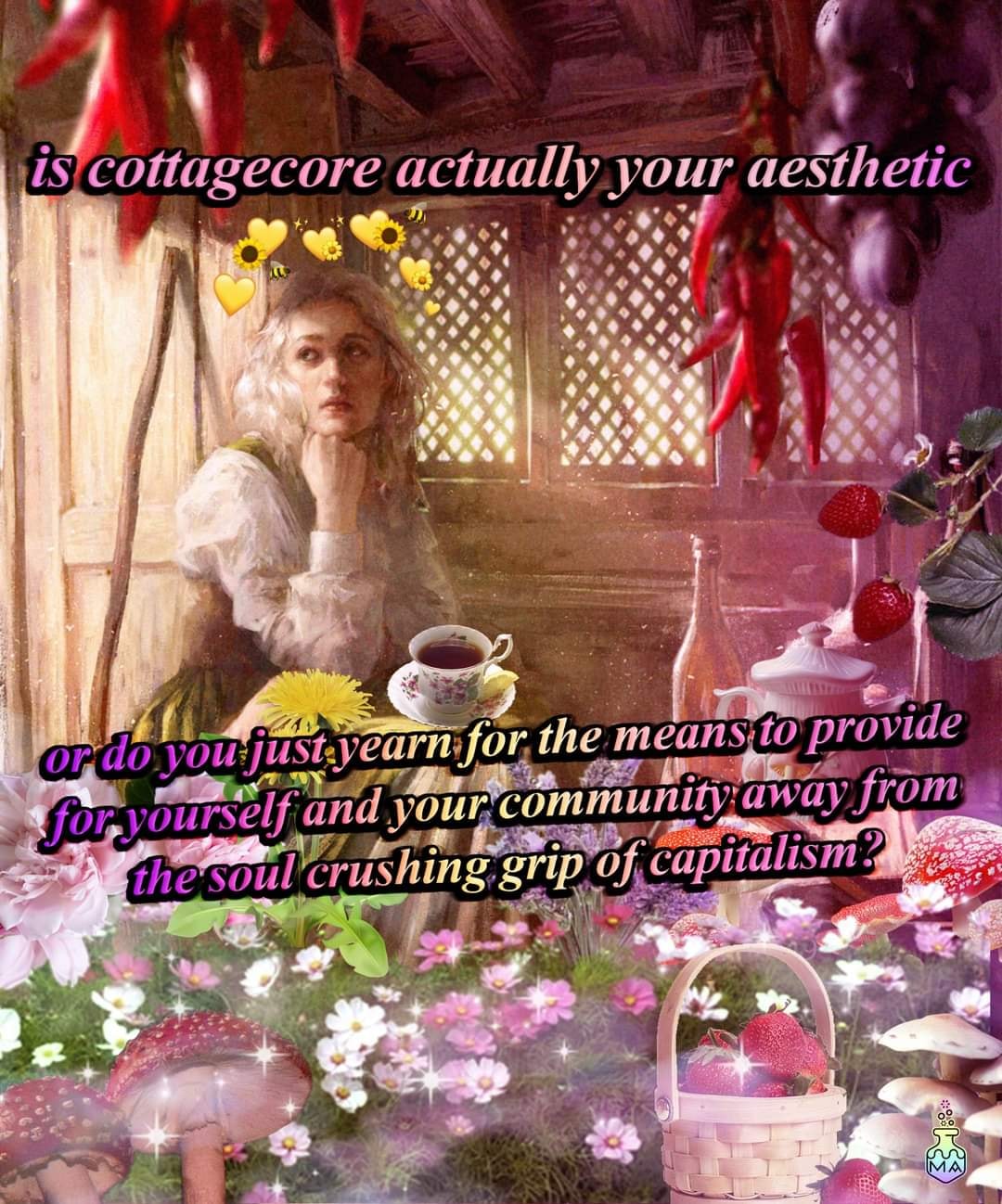 Okay, let's break down this image through the lenses you've requested. It's a complex image, layering aesthetics with political questions. I'll address each theoretical frame where relevant. **1. Visual Description**...