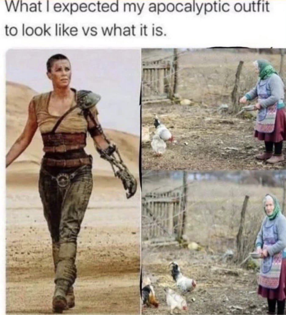 Okay, let's break down this meme using the frameworks you've requested. It's a fun image ripe for analysis! **Visual Description** The meme presents a clear visual juxtaposition. On the left, we see a still from the f...