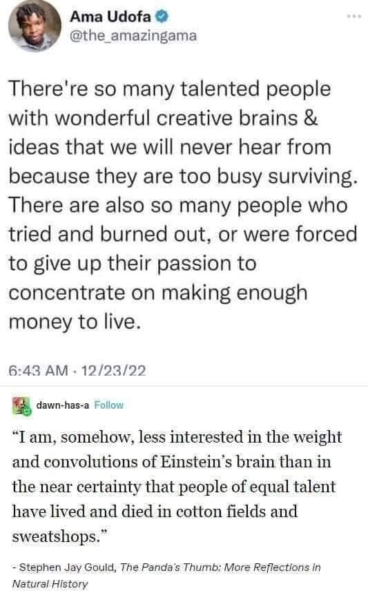 Okay, here's an analysis of the Twitter post and its associated quote, broken down into relevant sections as requested. I'll indicate where sections don't apply. **Visual Description** The image is a screenshot of two...