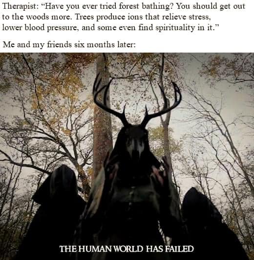 Okay, let's break down this meme through various theoretical lenses. It’s a rich image that lends itself to multiple interpretations. ## Visual Description The image depicts a group of figures cloaked in dark robes st...