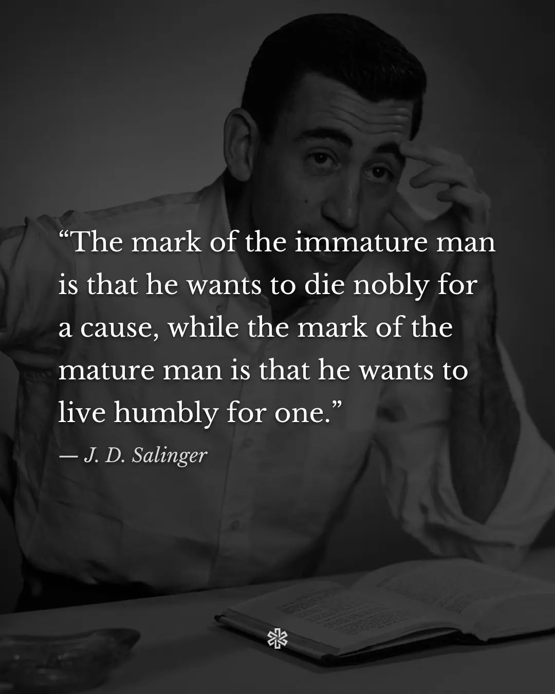 Okay, let's break down this image and quote through the requested lenses. It's a rich combination of visual and textual elements, allowing for some nuanced interpretation. **Visual Description** The image features a b...