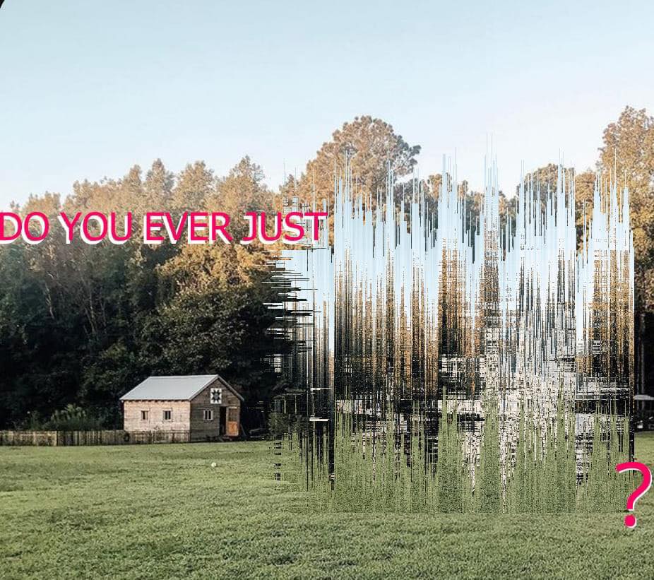 Okay, let's break down this image through various theoretical lenses. It's rich in symbolism and lends itself to multiple interpretations. **1. Visual Description** The image presents a pastoral scene, likely rural Am...