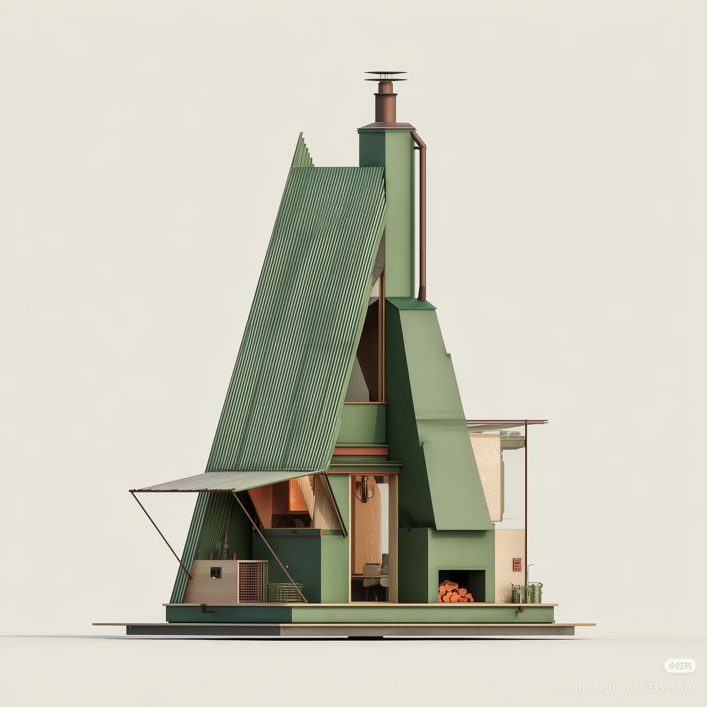 This image depicts a digital rendering of a "Cottagecore" dream home—a tiny, cozy sanctuary that perfectly captures the aesthetic of living like a forest creature. The meme context suggests that this little structure...