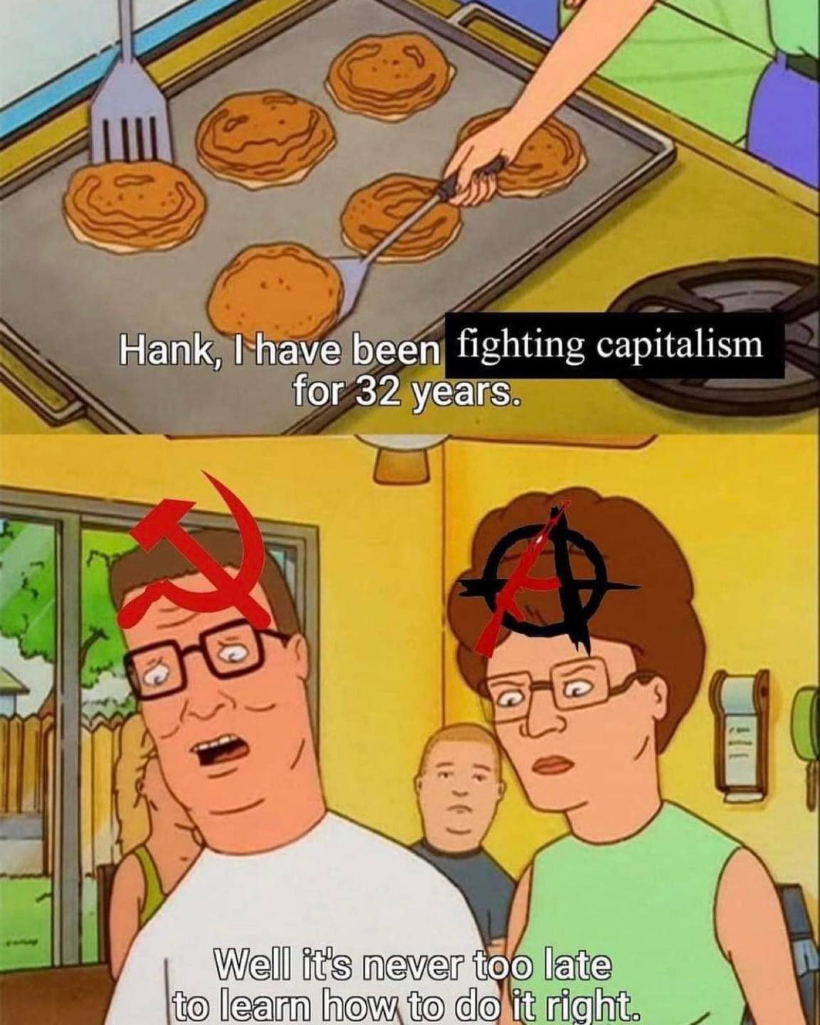 Okay, let's break down this image and its overlaid text using the requested theoretical lenses. It's a somewhat absurd image, which lends itself nicely to a variety of interpretations. **Visual Description** The image...