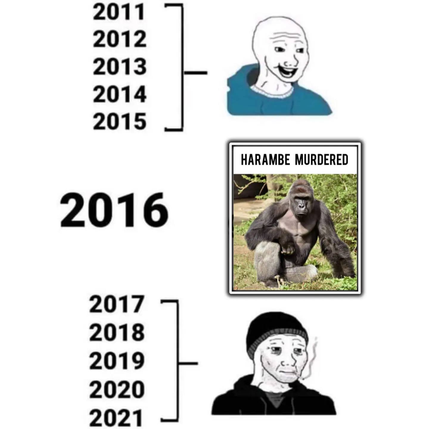 Okay, let's break down this image, analyzing it through the lenses you've requested. It's a deliberately constructed piece of internet imagery drawing on a specific cultural moment. **Visual Description** The image is...