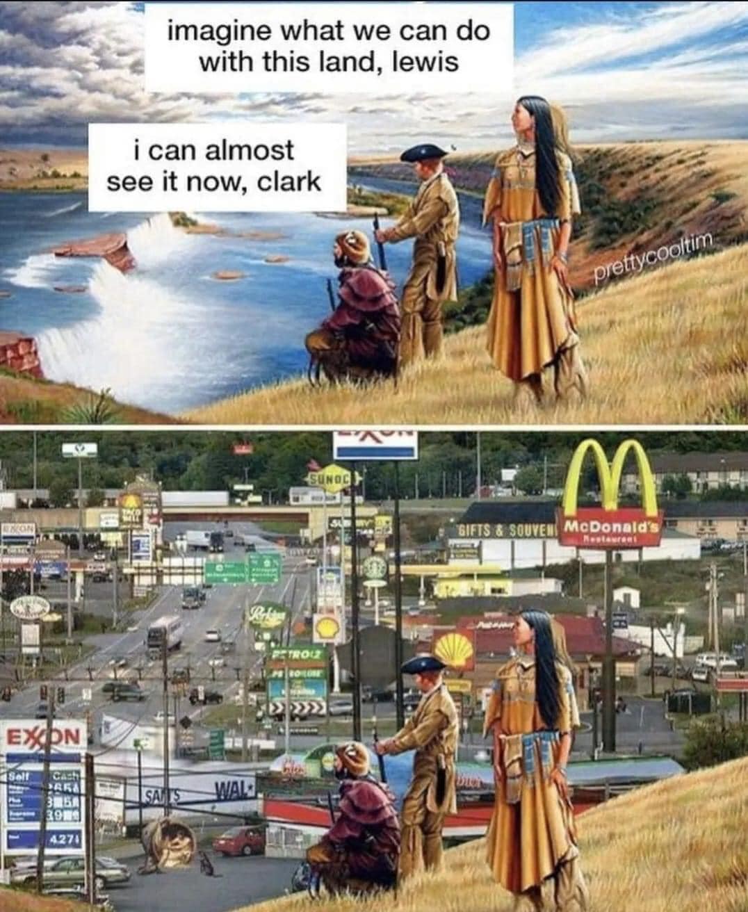 Okay, let's break down this image using the requested theoretical frameworks. It's a fascinating and layered piece, ripe for analysis. **Visual Description** The image is a diptych – a side-by-side comparison. On the...