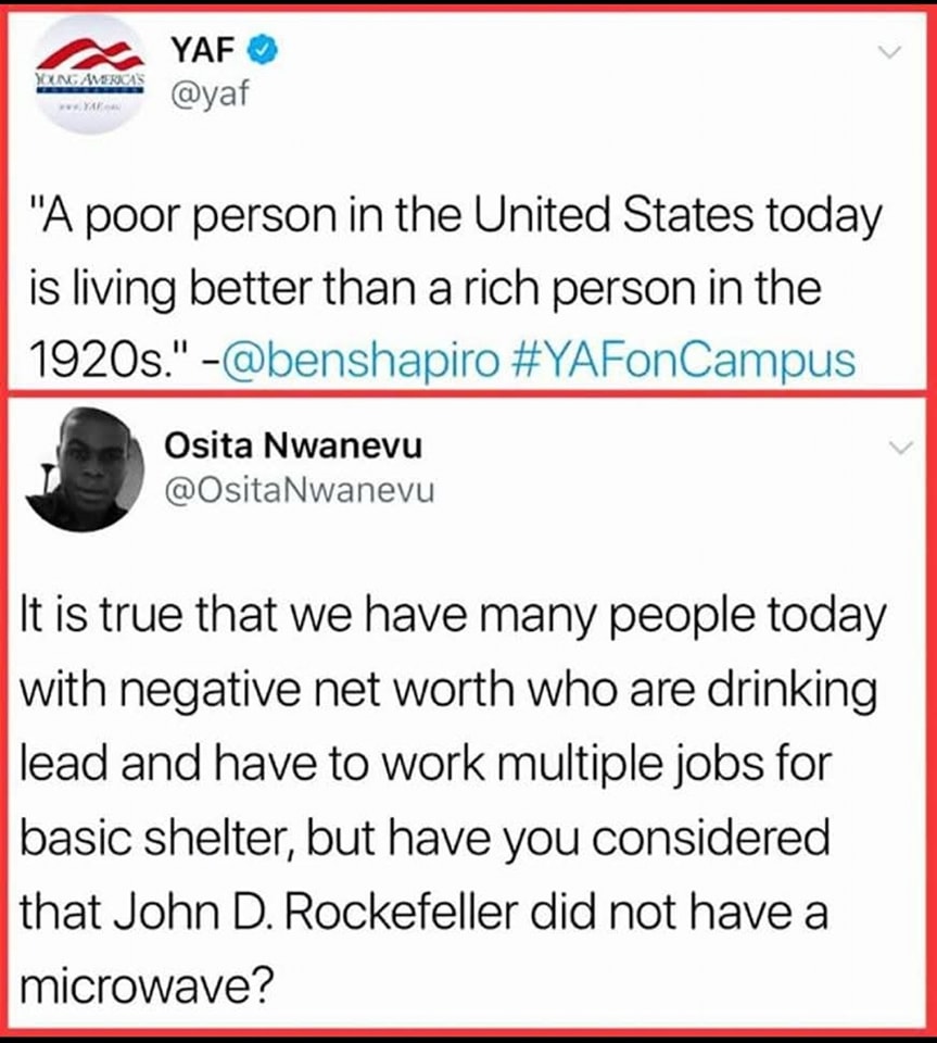 Okay, let's break down this social media exchange through the lenses you've provided. ## Visual Description The image is a screenshot of a Twitter (now X) exchange. At the top is a post from "Young America's Foundatio...