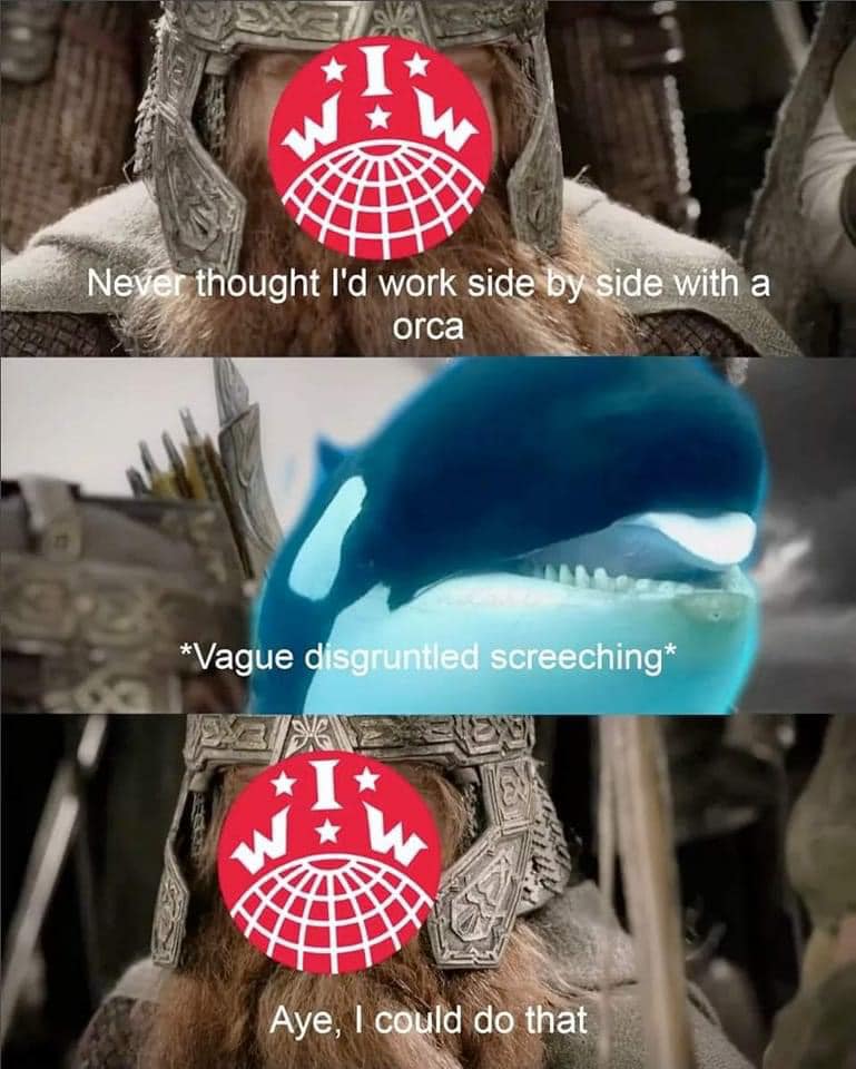 Okay, let's break down this meme using the requested theoretical frameworks. It’s quite a layered image, so we'll go into detail. **Visual Description** The image is a three-panel meme constructed from stills likely e...