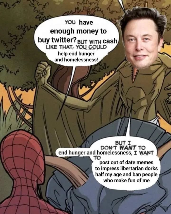 Okay, let's break down this meme with the requested theoretical lenses. It's a layered image, ripe for analysis. **Visual Description** The image is a digitally manipulated comic book panel, seemingly referencing a cl...