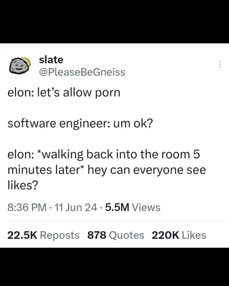 Okay, let's break down this X (formerly Twitter) post through several critical theory lenses. **Visual Description** The post is a screenshot of a tweet from the account "@PleaseBeGneiss". The tweet presents a short,...