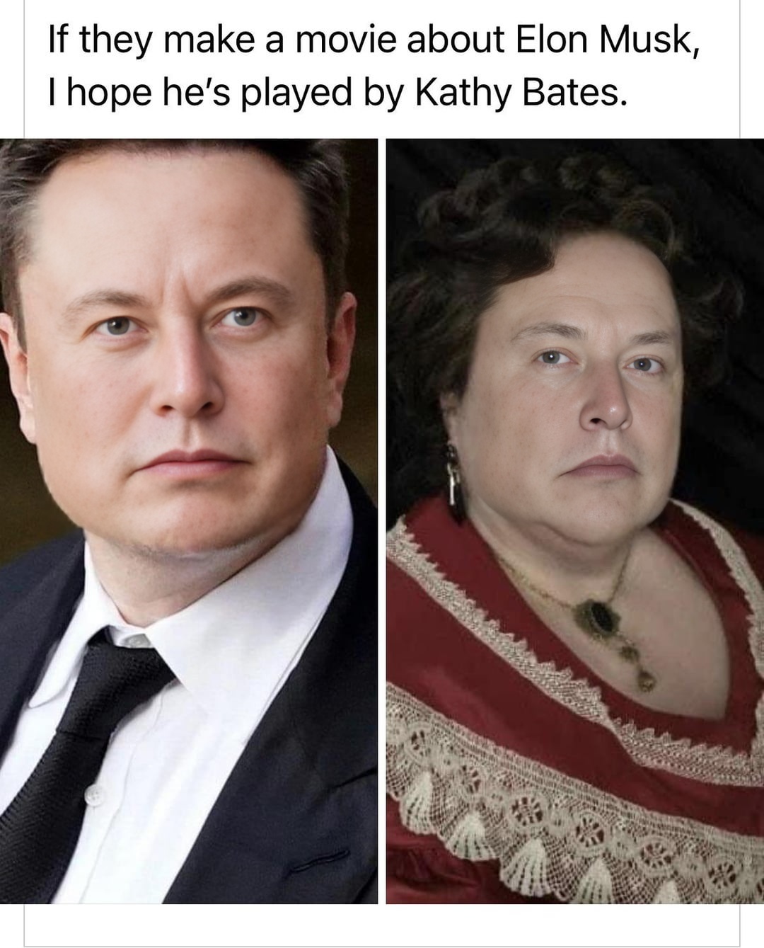 Okay, let's break down this meme using the requested theoretical frameworks. This is going to be fun! **Visual Description** The image is a side-by-side comparison. On the left is a portrait of Elon Musk, in a classic...