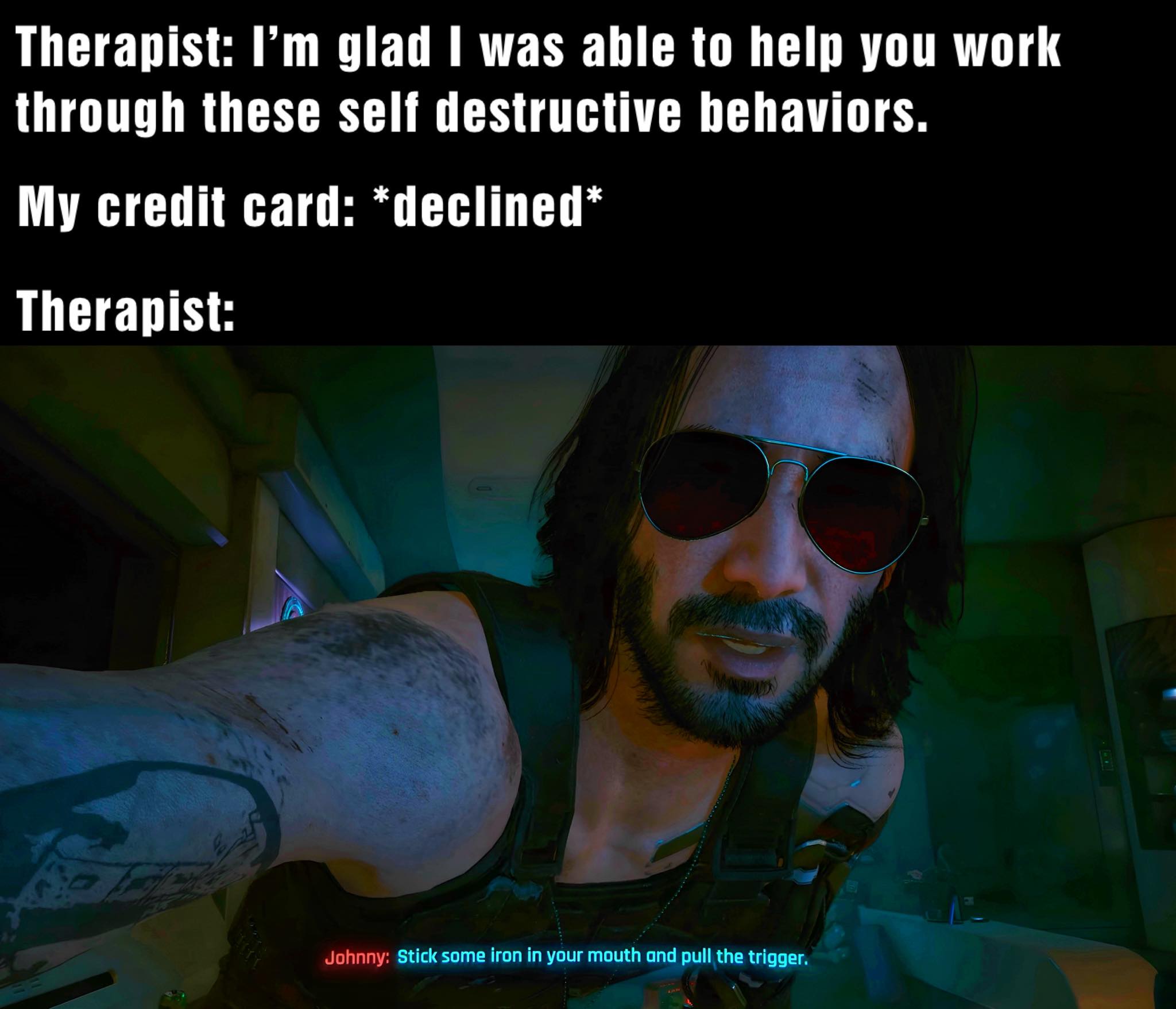 Okay, let's break down this image and the text accompanying it through several theoretical lenses. **Visual Description** The image features a close-up shot of a man, strongly resembling Keanu Reeves, bathed in strong...