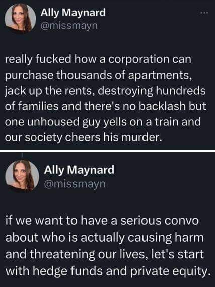 Okay, here's an analysis of the tweets from @missmayn, broken down by the theoretical lenses you requested. Note that not all lenses will apply strongly, and some overlap is inevitable. I’ll give a section for each wh...