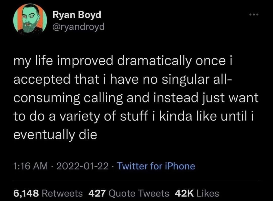 Okay, let's break down this tweet through the requested lenses. It's a surprisingly rich little statement, so several of these frameworks *do* apply. **Visual Description** The image is a screenshot of a tweet from us...
