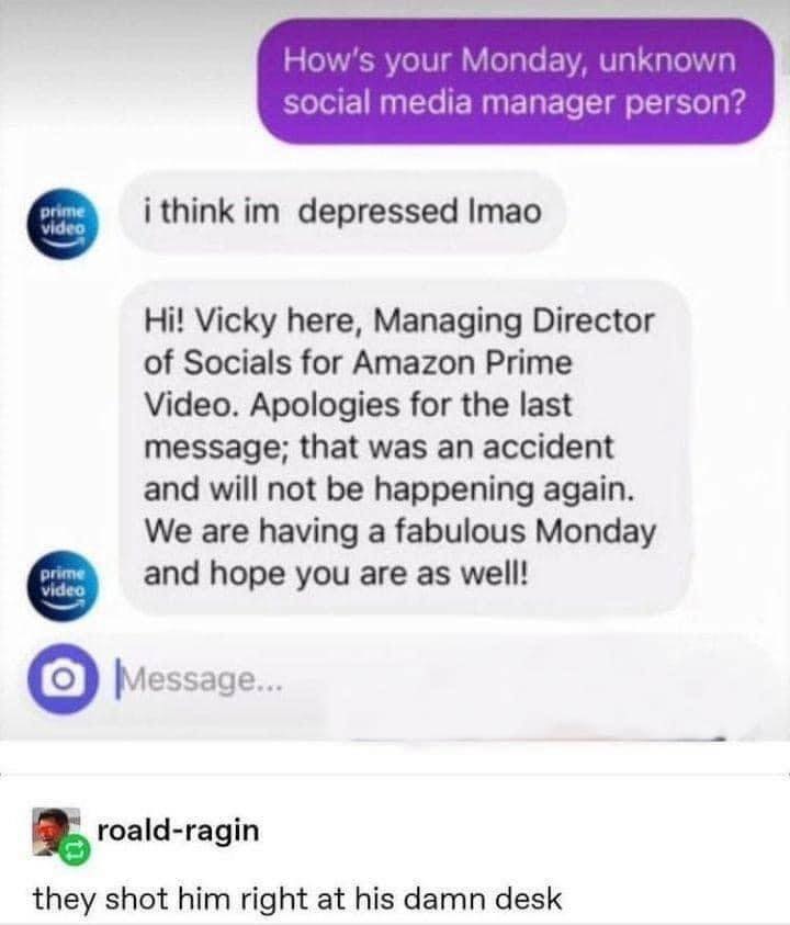 Okay, let's break down this seemingly simple screenshot of a customer service exchange with Amazon Prime Video using the requested theoretical frameworks. It's surprisingly rich for analysis. **Visual Description** Th...
