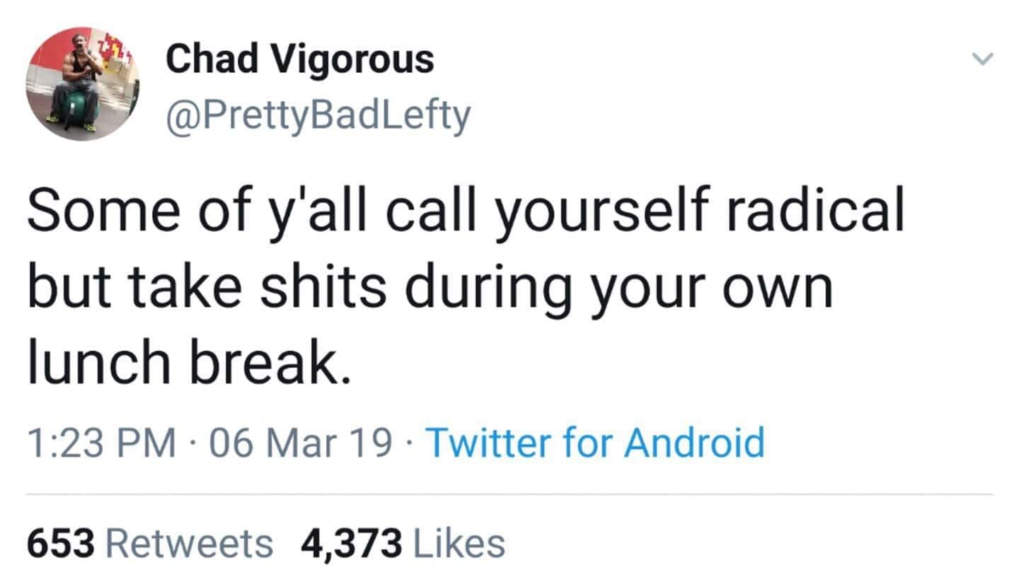 Okay, here's an analysis of the provided Twitter post, broken down into the requested sections, only where applicable. The post is remarkably concise, making some of the more elaborate theoretical lenses less directly...