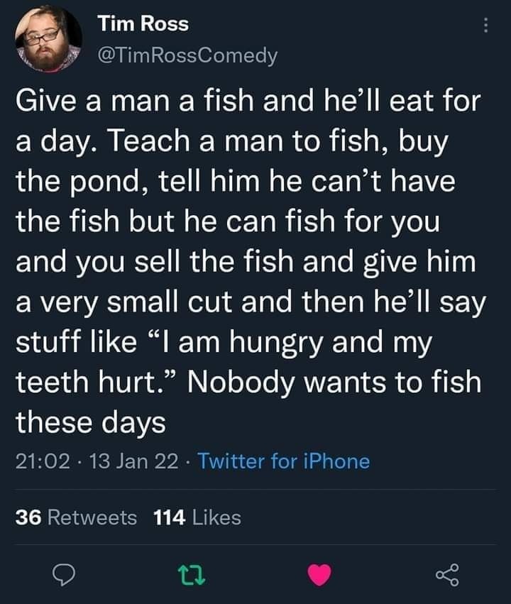 Okay, here's an analysis of the provided Twitter post by Tim Ross, broken down into sections as requested, only including sections where the concepts directly apply. --- **Visual Description** The image is a screensho...