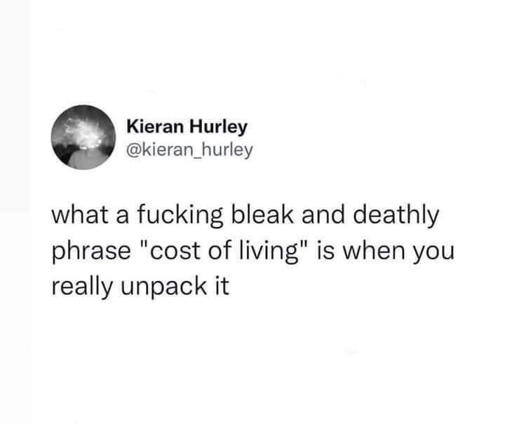 Okay, here's an analysis of the image/text based on the requested theoretical frameworks. I will only include sections relevant to the content. **Visual Description** The image is a screenshot of a tweet by Kieran Hur...