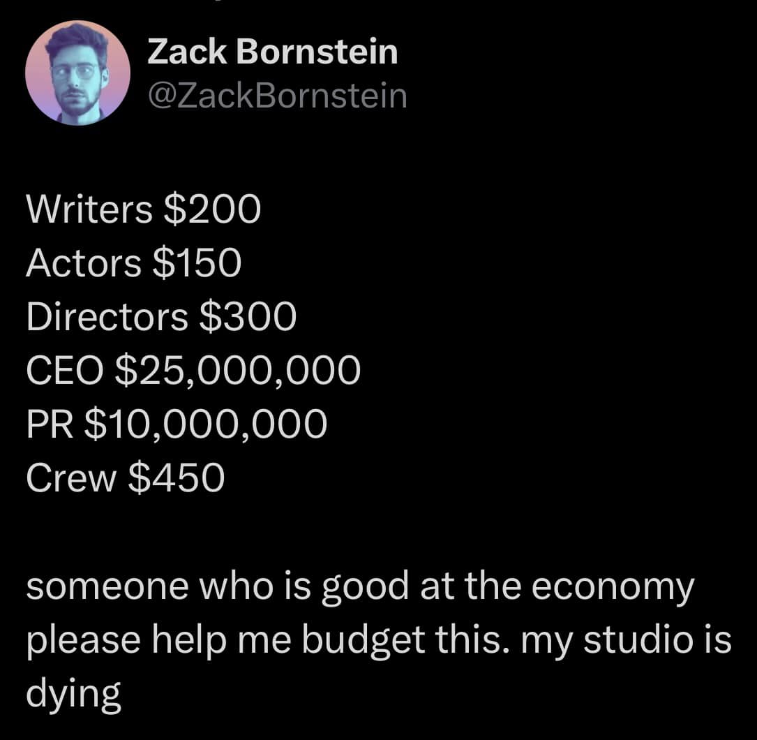 Okay, let's break down this image through various theoretical lenses. **Visual Description** The image is a black screen with white text. At the top left, there's a circular profile picture of a man with short hair an...