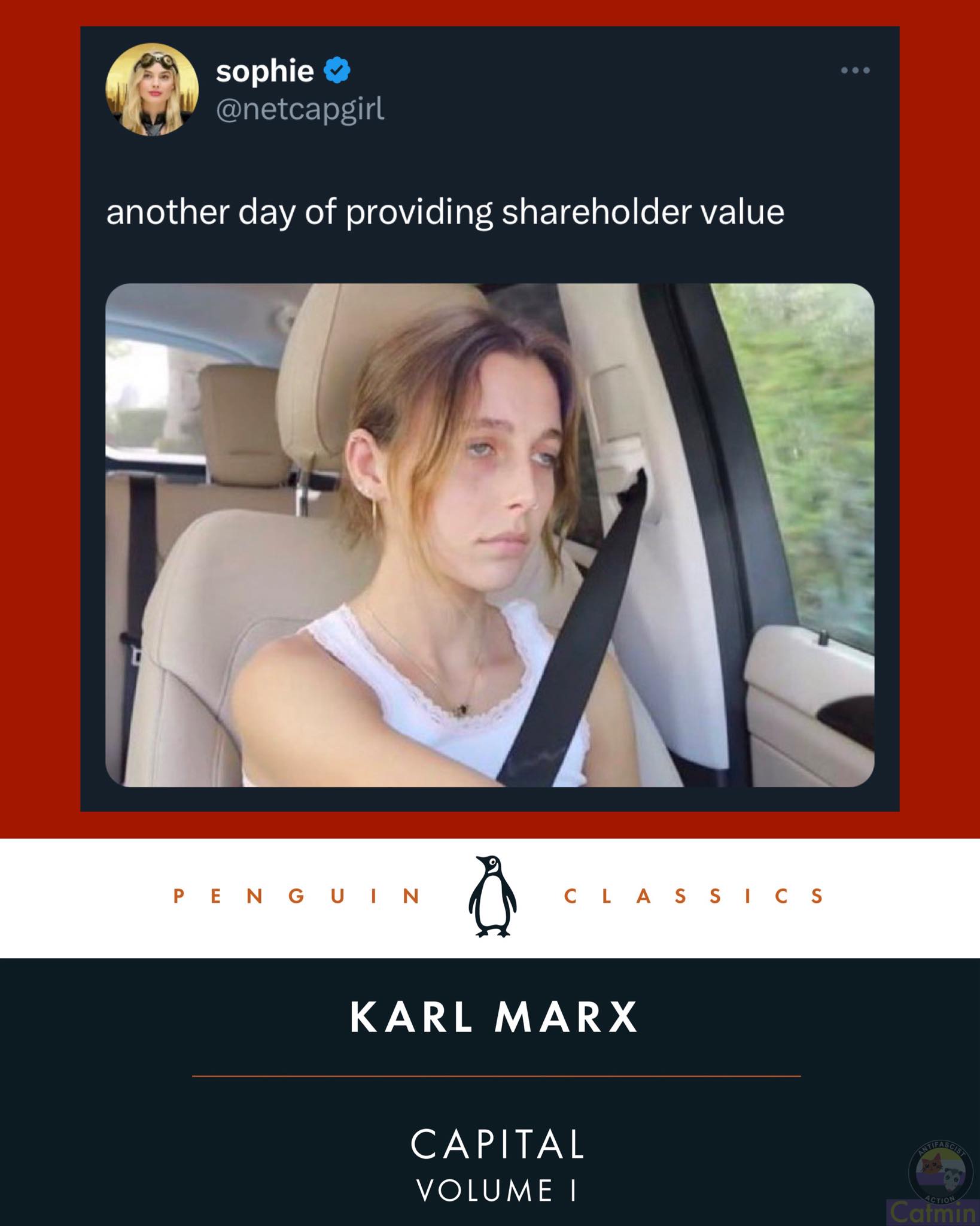 Okay, let's break down this image and its associated caption using the frameworks you've requested. It's a particularly rich piece for analysis! **Visual Description** The image is a composite - a screenshot of a soci...