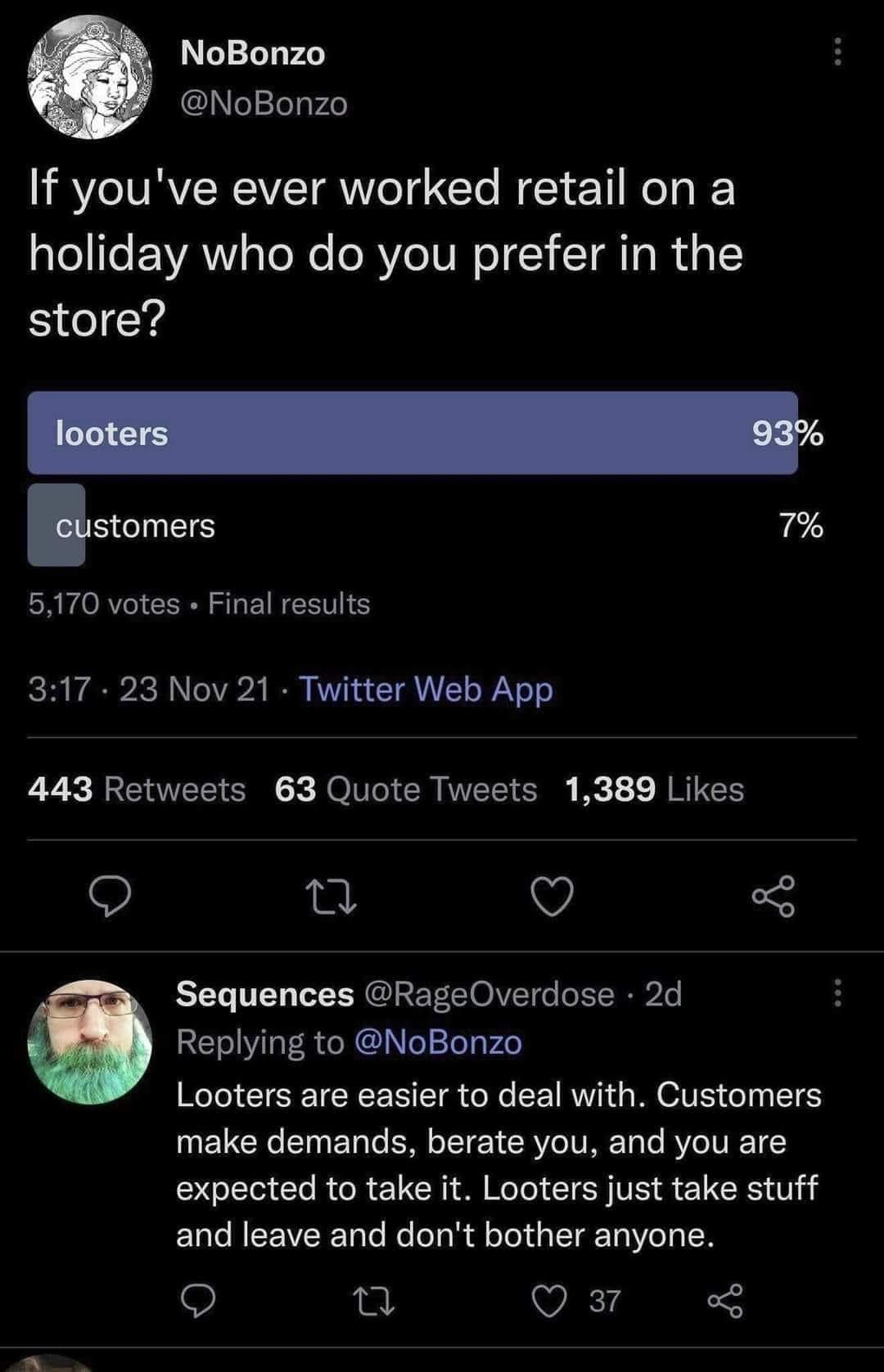 Okay, let's break down this Twitter post and its reply through the lenses you requested. Given the nature of the content, some lenses will be more fruitful than others. ## Visual Description The image is a screenshot...