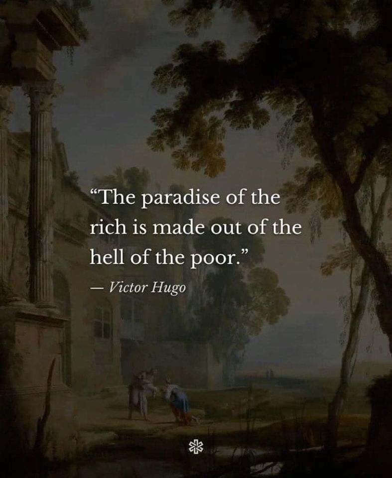 Here's an analysis of the image and Victor Hugo's quote, broken down into sections addressing the requested theoretical frameworks. **Visual Description** The image presents a landscape painting with a distinctly somb...