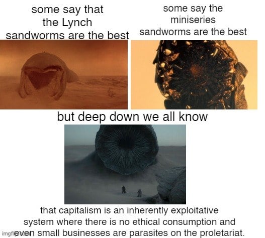 Okay, let's break down this meme, analyzing it through the lenses you've provided. It's a surprisingly dense piece for a visual joke! **Visual Description** The meme is a three-panel format. Each panel features an ima...