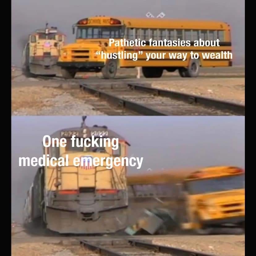 Okay, let's break down this meme using the requested theoretical lenses. It's a potent visual that lends itself to several interpretations. **Visual Description** The meme is a two-panel image featuring a bright yello...