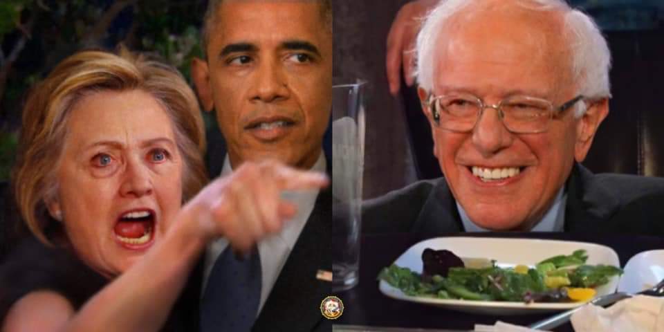 Okay, let's break down this meme (the "Pointing Hillary" meme with Obama and Sanders) using the requested theoretical frameworks. Note that some frameworks will be more applicable/fruitful than others, and attempting...