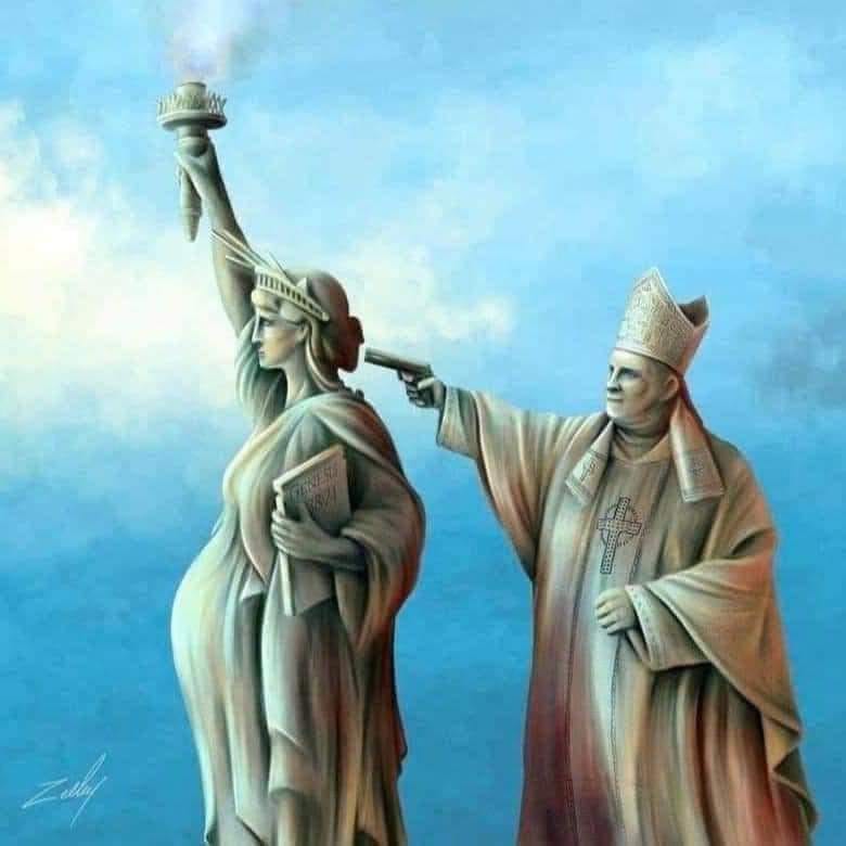 Okay, let's break down this image through the lenses you've provided. It's a powerful and unsettling piece, ripe for complex analysis. **Visual Description** The image depicts a dramatic confrontation between two icon...