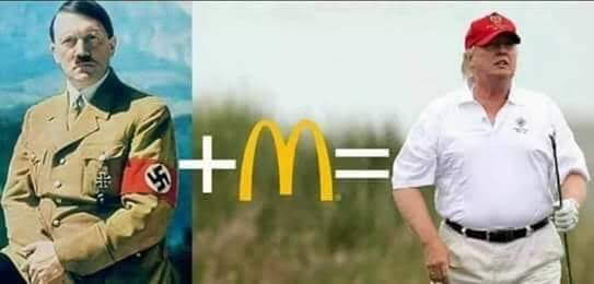 Okay, let's break down this image using the requested theoretical frameworks. **Please be aware:** This image is deeply provocative and utilizes imagery associated with extreme and horrific ideologies. The following a...