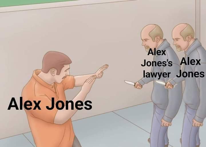 Okay, let's break down this meme of Alex Jones, utilizing the requested theoretical frameworks where applicable. **Visual Description** The image is a screenshot from a well-known meme format (often called "Distracted...