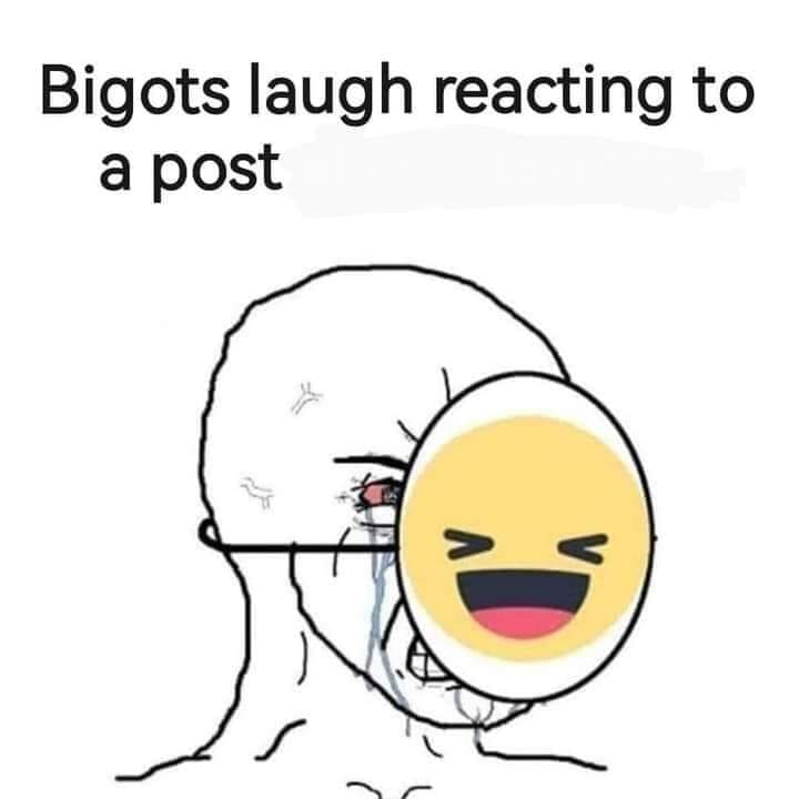 Okay, let's break down this meme using the requested theoretical lenses. **Visual Description** The image is a simplistic, digitally-drawn meme. It features a stick-figure head in a state of visible distress, indicate...