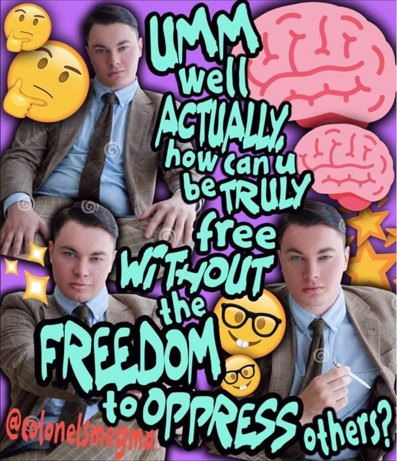 Okay, let's break down this image with the requested theoretical lenses. It's a complex meme, so we'll get into some depth. ## Visual Description The image is a vibrant, digitally manipulated collage. It features mult...