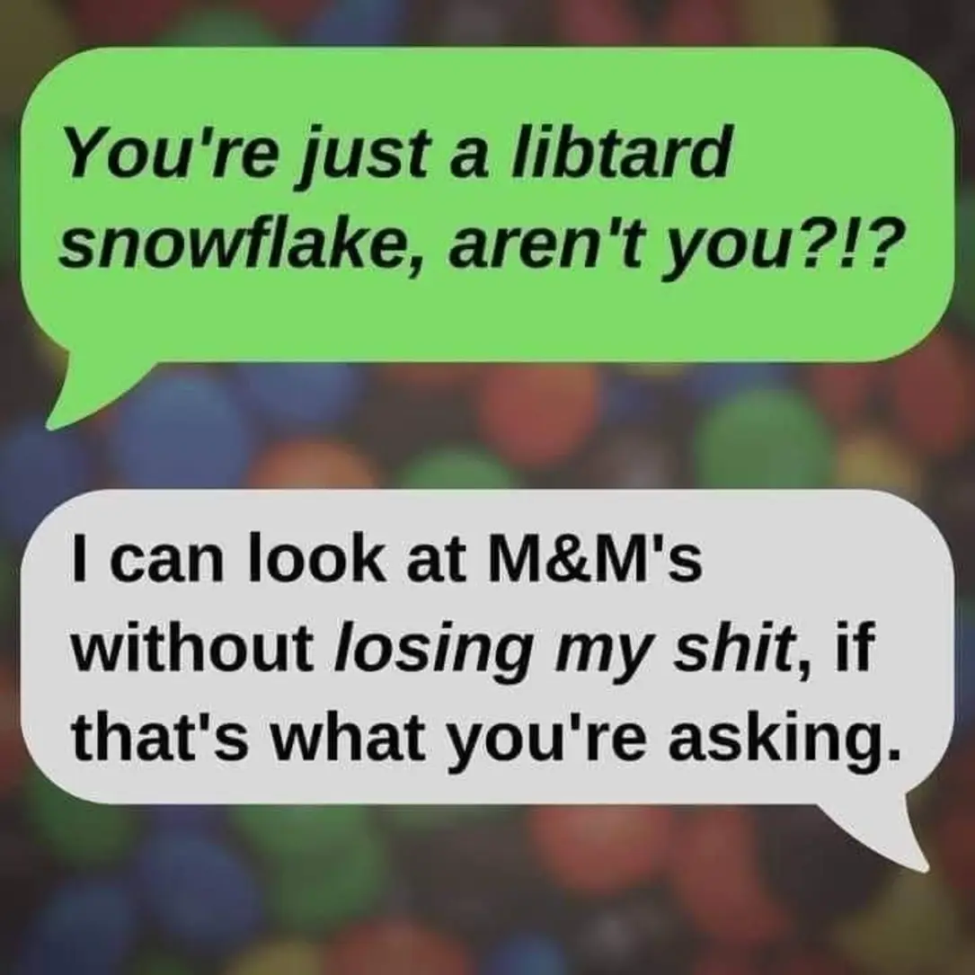 Okay, let's break down this image (a screenshot of a text exchange) through various theoretical lenses. **Visual Description** The image shows a screenshot of a text message conversation. Two speech bubbles are visibl...