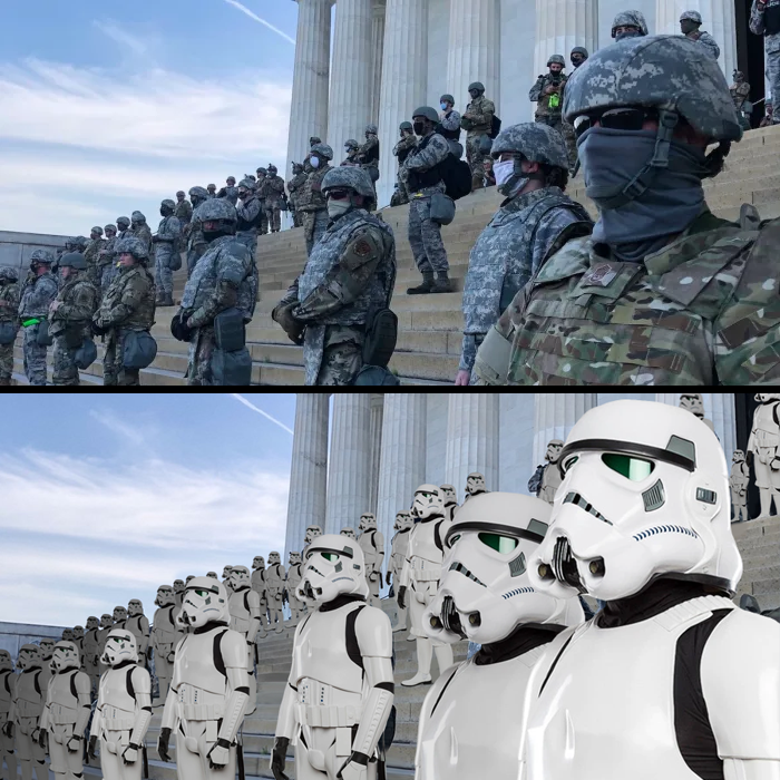 Okay, let's break down this digitally manipulated image with a critical lens, applying the requested theoretical frameworks where relevant. Please be aware this is complex and open to interpretation, so I'll offer a n...