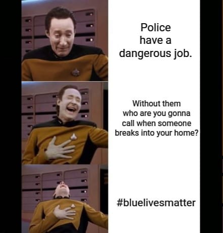 Okay, let's break down this image/meme through the lenses of various theoretical frameworks. **Visual Description** The image is a three-panel meme using screenshots from *Star Trek: The Next Generation*. It features...