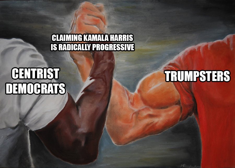 Okay, let's break down this meme using the requested theoretical frameworks. It's important to note that applying these theories to a meme can be a bit interpretive, and different readings are possible. **Visual Descr...