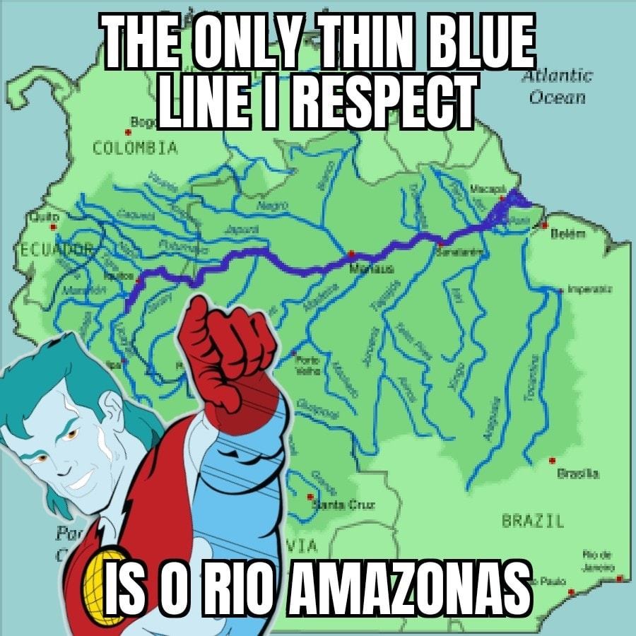 Okay, let's break down this meme through the lenses you've provided. It’s a fascinating image, rich with potential for analysis. ## Visual Description The image is a digitally manipulated map of South America, specifi...