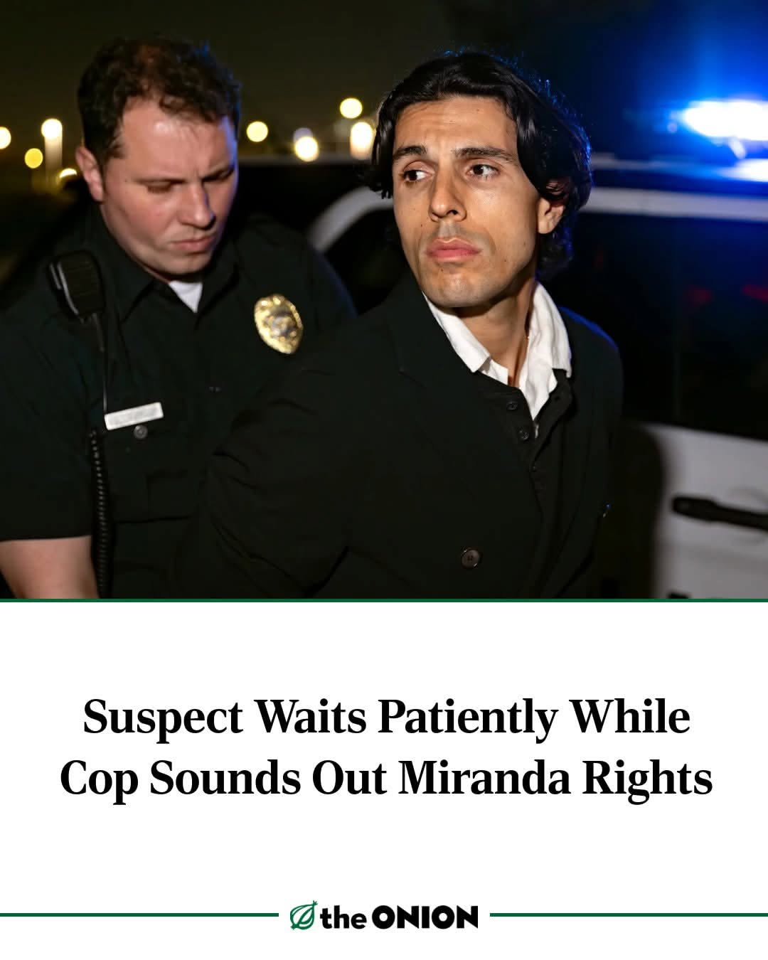 This meme roasts the absurdity of police procedures by juxtaposing a serious arrest scene with the mundane act of waiting for Miranda rights. It mocks the idea that people patiently wait for an officer to speak, when...