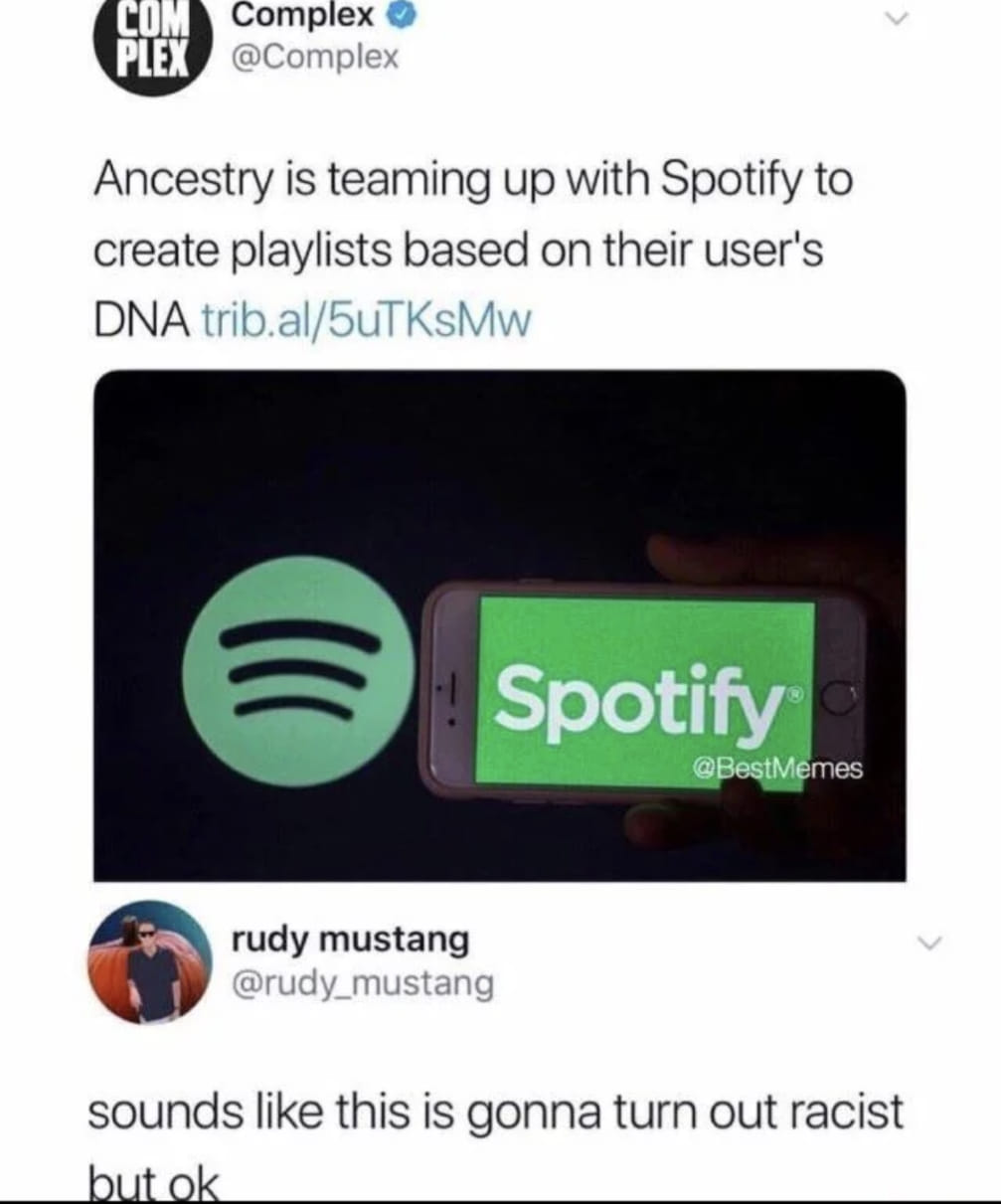 Okay, let's break down this social media post through various critical lenses. ## Visual Description The image is a screenshot of a Twitter post from the account "@Complex." It announces a collaboration between Ancest...