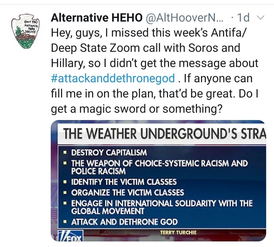 Okay, let's break down this image with analyses through various theoretical lenses. It's important to note that this image is a clear example of far-right conspiracy theorizing and disinformation, likely aiming to car...