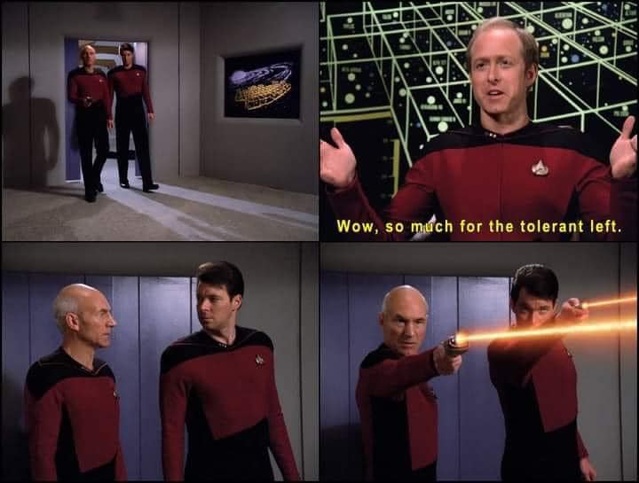 Okay, let's break down this meme image using the requested theoretical frameworks. It's a rather pointed meme, so the analyses will reflect that. ## Visual Description The image is a four-panel collage derived from a...