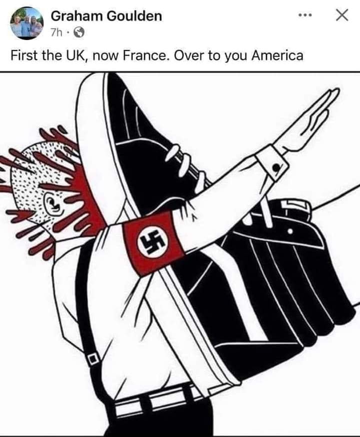 Okay, let's break down this disturbing image and the accompanying text through the requested theoretical lenses. **Please be warned that this analysis will address sensitive and hateful imagery.** I'll be as objective...