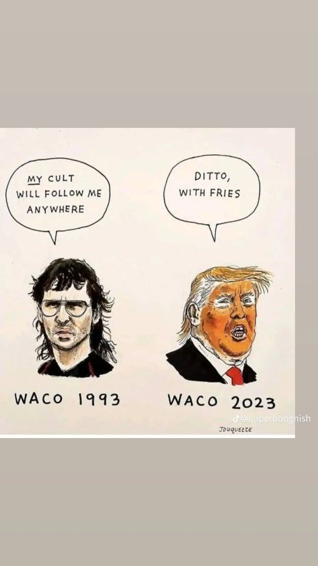 Okay, let's break down this image with the requested theoretical lenses. It's a politically charged cartoon, so there's a lot to unpack. **Please note:** These are interpretations. Art is inherently open to multiple r...