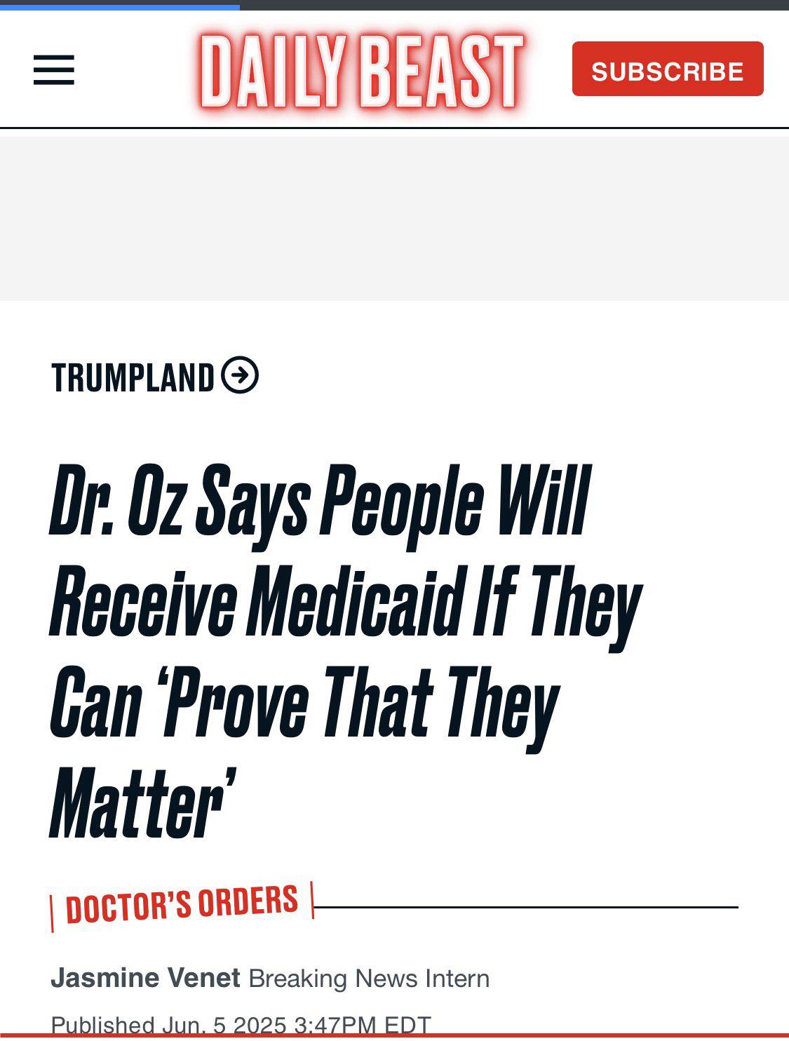 Okay, here's an analysis of the image, broken down into relevant theoretical frameworks, as requested. Since not all frameworks apply strongly, I'll indicate when that's the case. **Image Analysis: Dr. Oz Medicaid Sta...