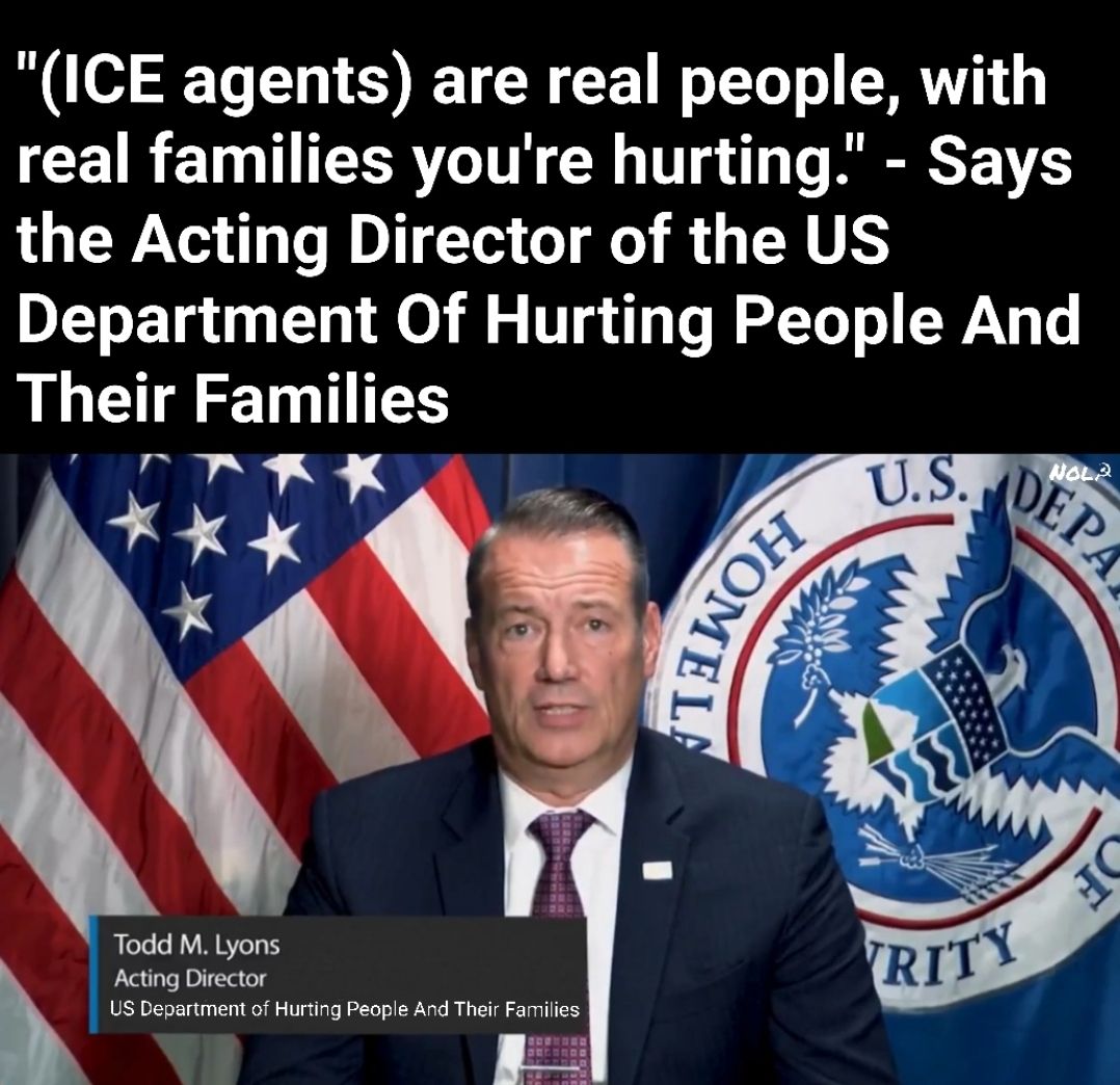 Okay, let's break down this image and its accompanying text through the requested critical lenses. It's important to note the provocative phrasing ("US Department of Hurting People and Their Families") which immediate...