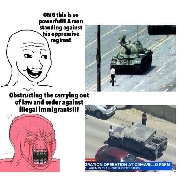 Okay, let's break down this highly charged image and meme, analyzing it through the requested theoretical lenses. It's important to note this image is loaded with political and emotional content, specifically relating...