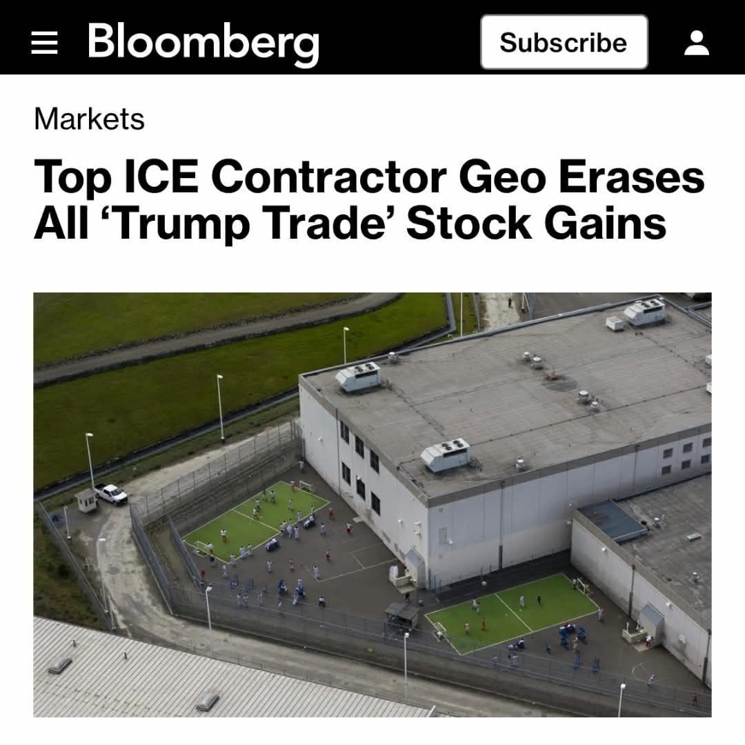 The image features a satirical headline that playfully contrasts federal surveillance with financial tracking. It references "ICE Contractors"—federal agents who wear uniforms similar to Immigration and Customs Enforc...